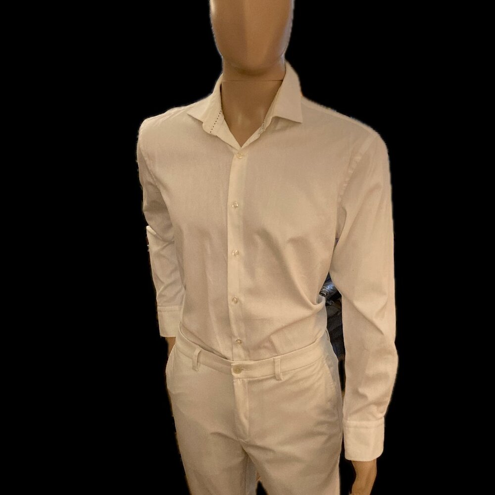 Peter Jackson 2 Ply Egyptian Cotton Collared Shirt Size 42
